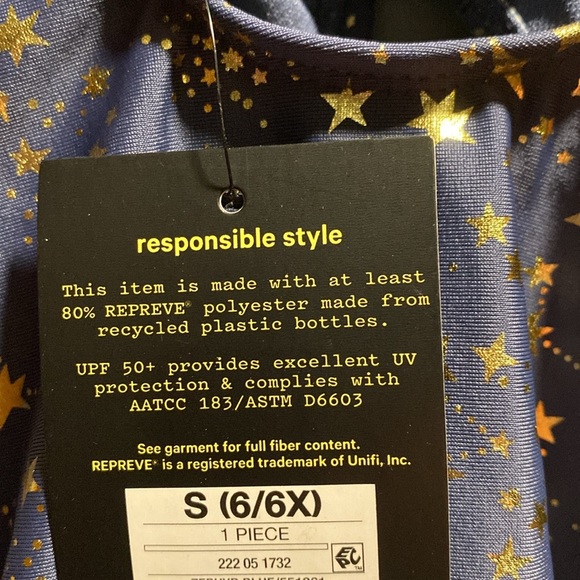 BRAND NEW GIRLS ONE PIECE SWIM SUIT SIZE 6/6X! NWT! SMOKE FREE HOME! - Picture 4 of 4